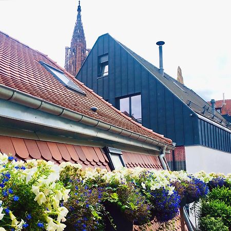 Le Carre D Or Appartement Terrasse Vue Cathedrale Strasbourg Kültér fotó