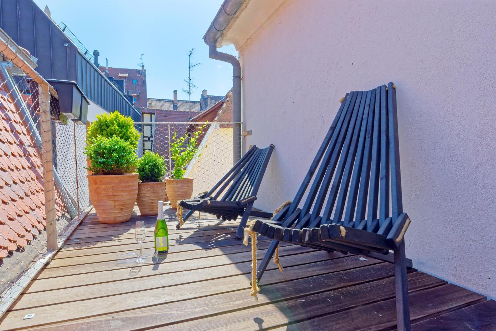 Le Carre D Or Appartement Terrasse Vue Cathedrale Strasbourg Kültér fotó